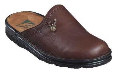 Lederhausschuhe Hirsch braun 46 | braun
