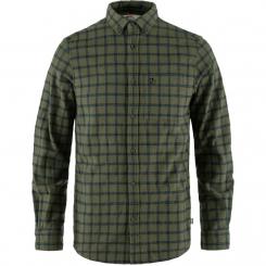 Övik Flannel Herren Hemd L | grün