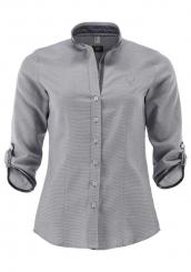 Stehkragenbluse 7/8 Arm marine 38 | blau