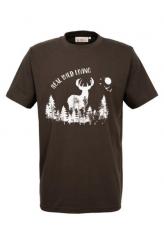 T-Shirt Real wild living oliv in Größe S S | oliv