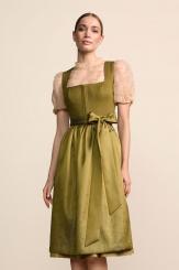 Dirndl Medea oliv 70cm in Größe 34 34 | oliv