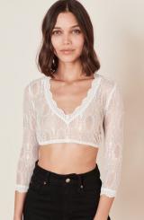 Dirndlbluse Hilke ecru 32 | ecru