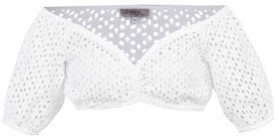 Dirndlbluse Diedorf weiß 30 | weiß