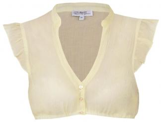 Dirndlbluse Waldbrunn zitrone 32 | gelb