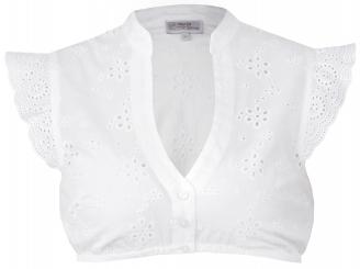Dirndlbluse Kunreuth off white in Größe 32 32 | weiß