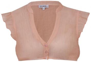 Dirndlbluse Waldbrunn peach in Größe 40 40 | orange