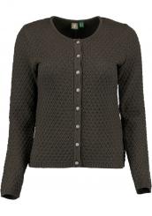 Strickjacke dkl.-grün 40 | grün