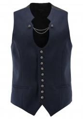 Trachtenweste dkl.-blau 46 | blau