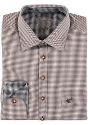 Trachtenhemd Slimfit 38 | braun