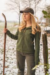 Damenjacke Strick-Fleece grün 36 | grün