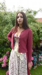 Trachten-Strickjacke Rosi in Größe 34 34 | rot