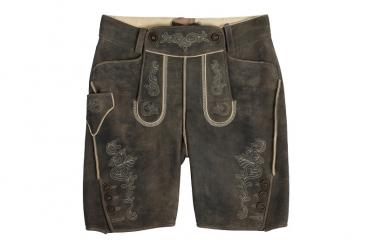 LederGott Lederhose kurz Ralf 46 | anthrazit