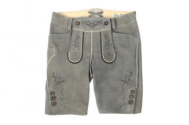 LederGott Lederhose kurz Ralf in Größe 54 54 | grau