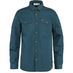 Singi Trekking Shirt m. blue in Größe M M | blau
