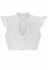 Dirndlbluse Liza weiss 30 | weiß