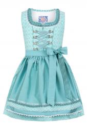 Kinderdirndl Babsie türkis in Größe 128 128 | türkis