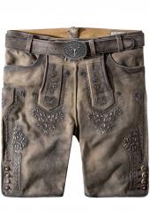 Lederhose Artur buche gespeckt 44 | beige