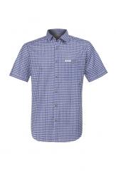 Trachtenhemd 1/2 Arm blau in Größe 3XL 3XL | blau