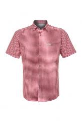 Trachtenhemd 1/2Hemd rot in Größe 3XL 3XL | rot