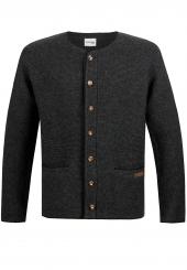Trachtenstrickjacke Castello in Größe 52 52 | anthrazit