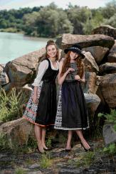 Dirndl Laura 70cm schwarz in Größe 38 38 | schwarz