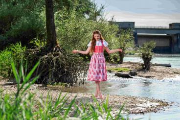 Dirndl Louisa 70cm koralle 38 | rosa