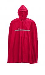 Radponcho rot verstb.Kapuze I | rot