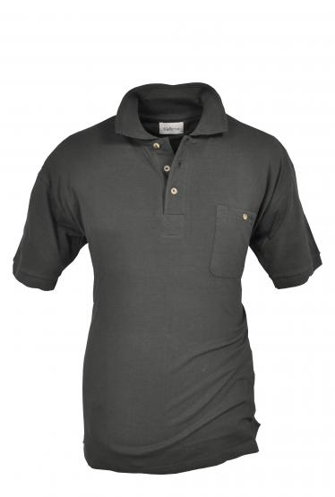 Funktions-Poloshirt dkl.oliv S | grün