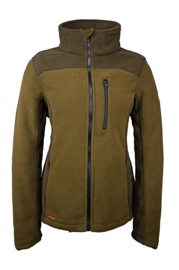 Damen Fleece Jacke in Größe L L | oliv