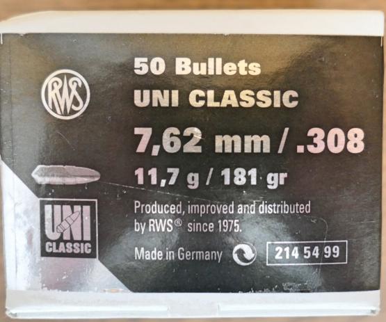 RWS UNI 7,62MM  11,7G 
