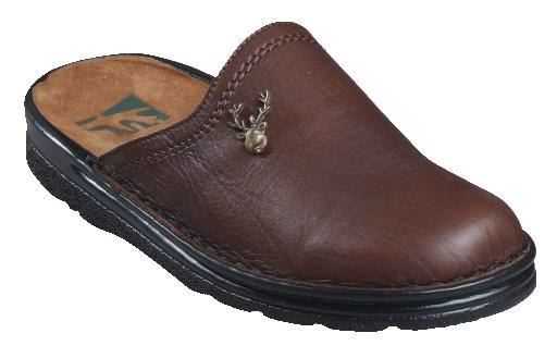 Lederhausschuhe Hirsch braun 46 | braun