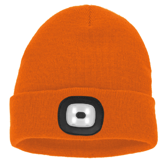 LED Strickmütze Malix orange 