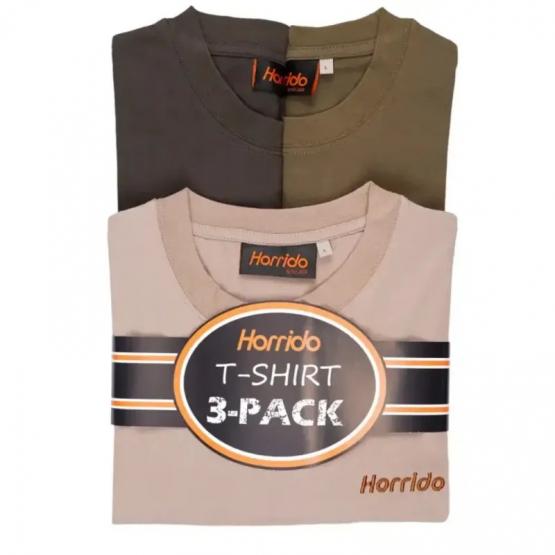 T-Shirt 3er Pack S | oliv