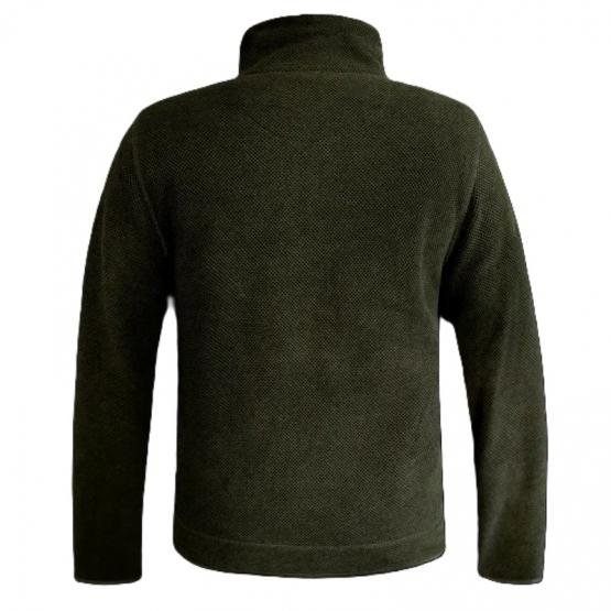 Fleecejacke Pique oliv S | grün