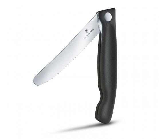 Faltbares Gemüsemesser schwarz 