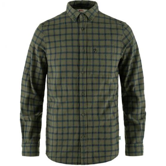 Övik Flannel Herren Hemd L | grün