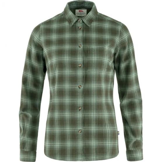 Övik Flannel Shirt deep forest in Größe M M | grün