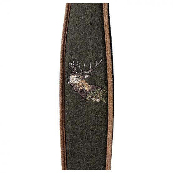 Gewehrriemen Leder/Loden 