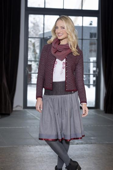 Strickjacke Tromsö weinrot in Größe 34 34 | rot