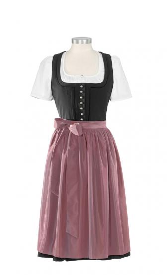 Dirndl Etrachsee schwarz 70cm in Größe 46 46 | schwarz