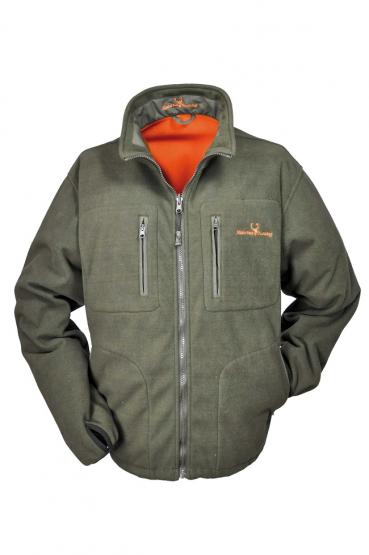 Hubertus Warn-Wendefleecejacke in Größe S S | oliv