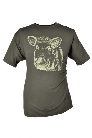 T-Shirt Keilerkopf oliv in Größe S S | oliv