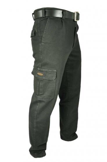 Thermojeans m. Beintasche 50 | grün