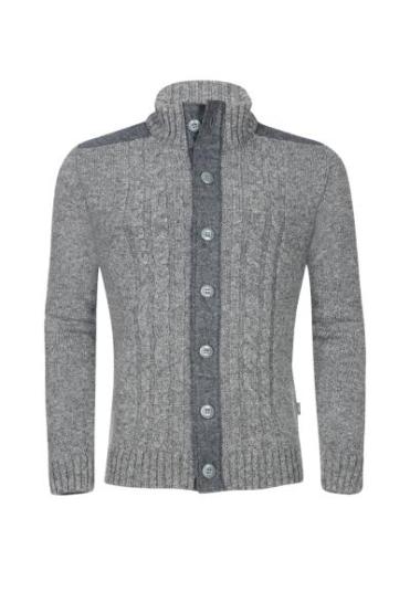 Lodenstrickjacke Ternberg 50 | grau