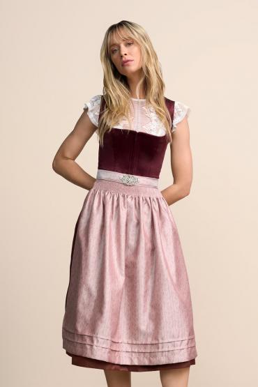 Dirndl Aurela 70cm bordeaux in Größe 40 40 | rot