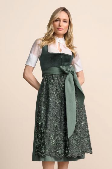 Dirndl Elira 70cm d. grün in Größe 48 48 | grün