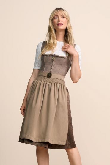 Dirndl Georgia 60cm braun in Größe 32 32 | braun