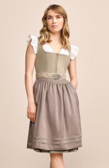 Dirndl Fea 60cm beige in Größe 34 34 | beige