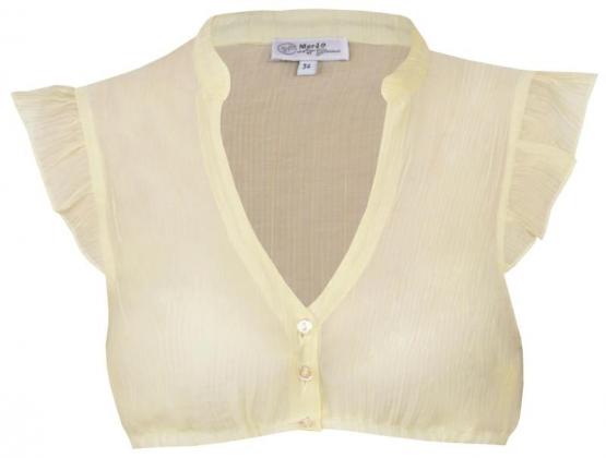 Dirndlbluse Waldbrunn zitrone 32 | gelb