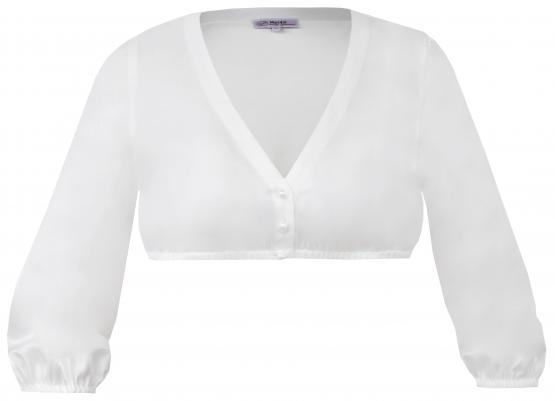 Dirndlbluse Hemau off white in Größe 42 42 | weiß